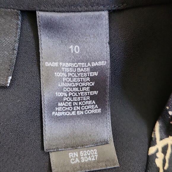 Studio By Liz Claiborne Black Florl Maxi Skirt Size 10 Whimsigoth Fairy Academia - Picture 9 of 11